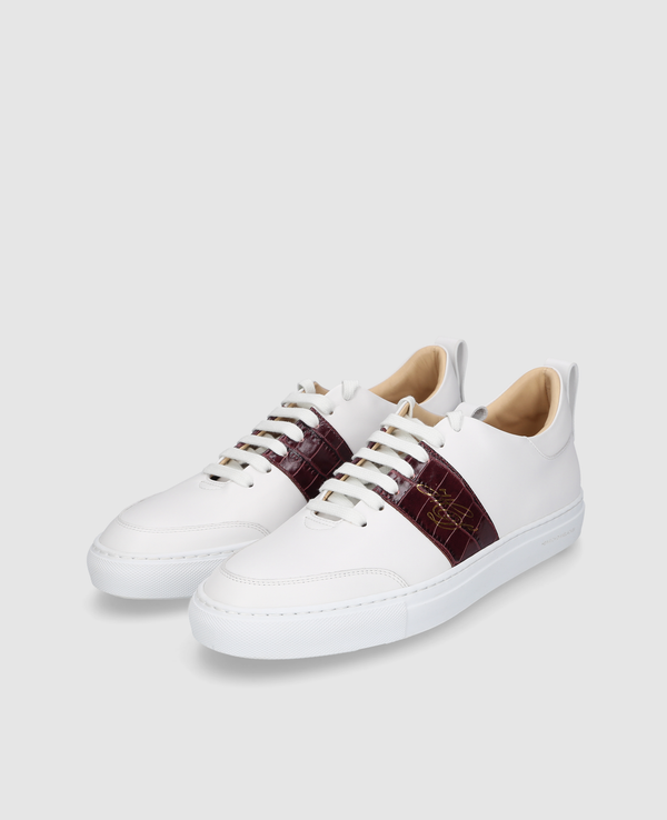 Turin Tennis Sneaker NP - Blanc/Bordeaux