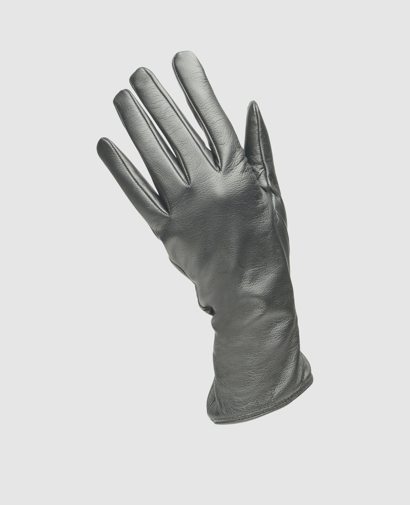 Gants tactiles en cuir - Noir
