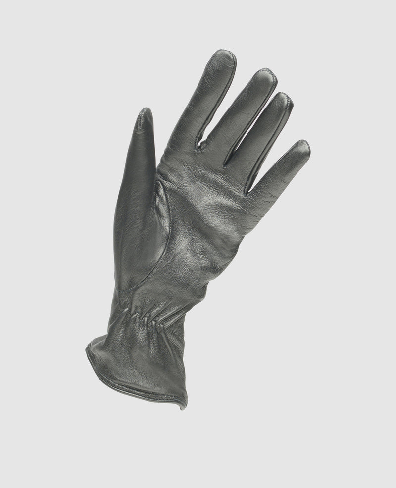 Gants tactiles en cuir - Noir