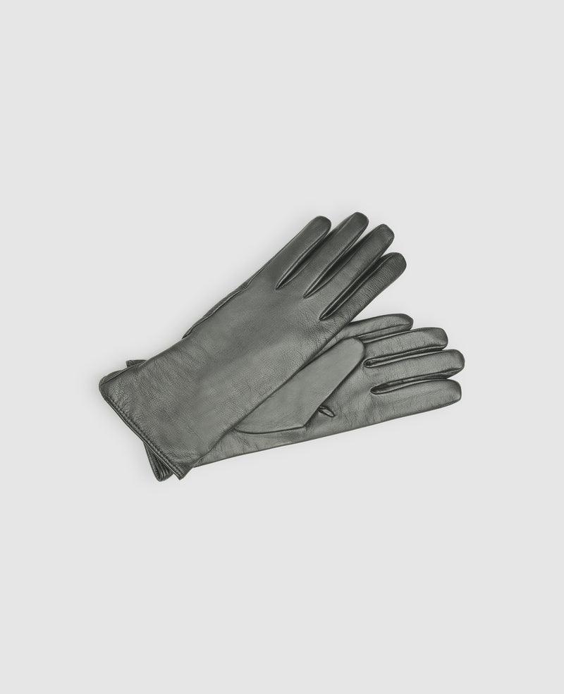 Gants tactiles en cuir - Noir