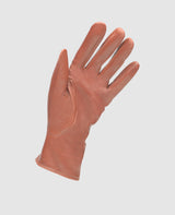 Gants à bouton pression - Marron rouge