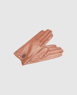 Gants à bouton pression - Marron rouge
