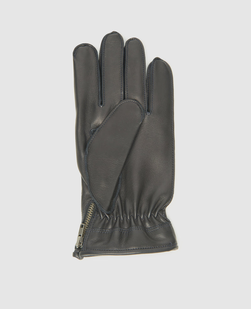 Gants à fermeture éclair - Bleu foncé