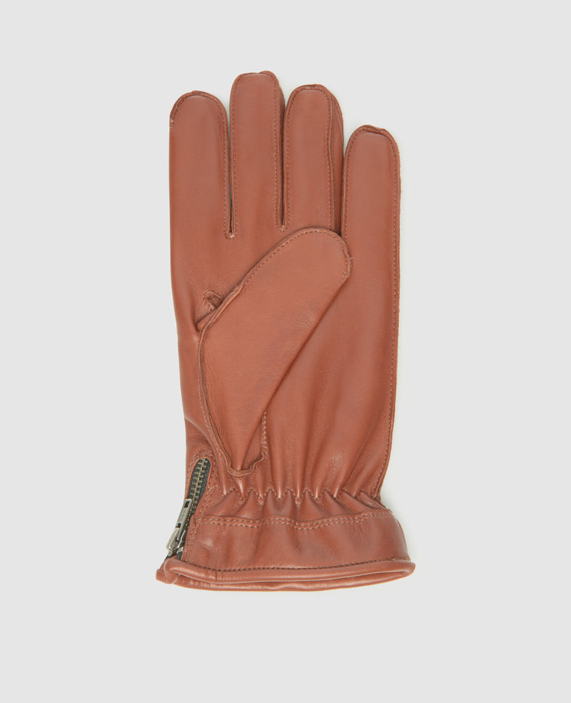 Gants à fermeture éclair - Marron Clair
