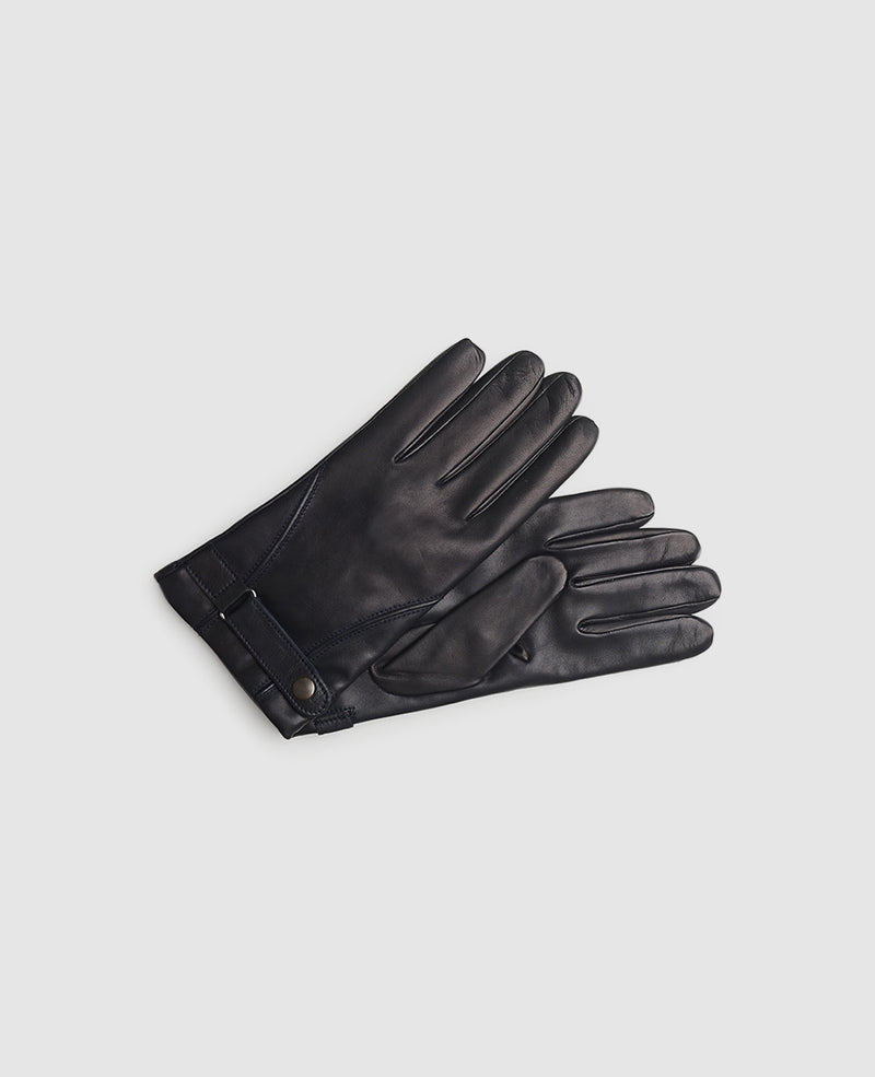 Gants à bouton pression - Bleu foncé