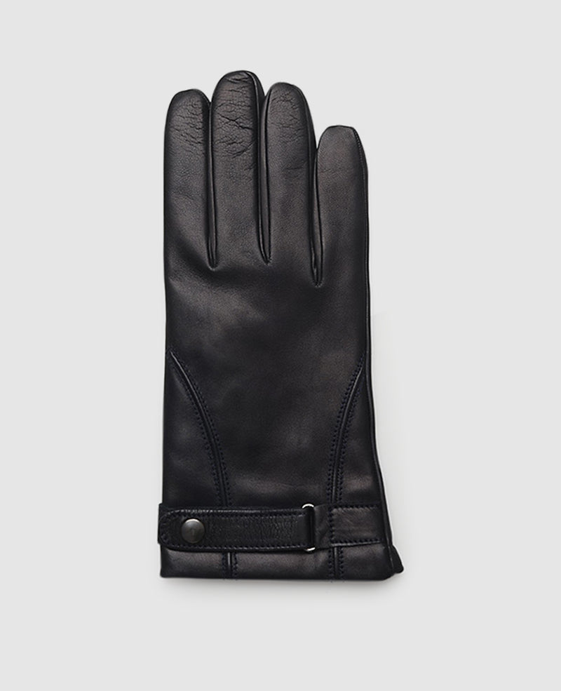 Gants à bouton pression - Bleu foncé