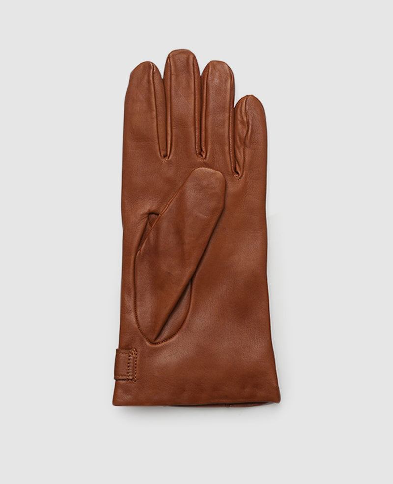 Gants à bouton pression - Marron Clair