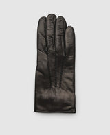Gants cuir avec couture - Noir