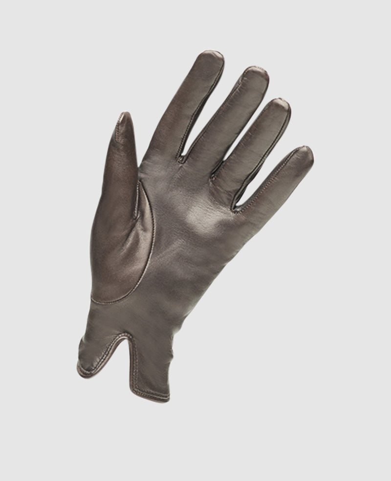 Gants avec dessus matelassé pour homme - Marron foncé