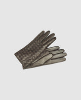 Gants avec dessus matelassé pour homme - Marron foncé